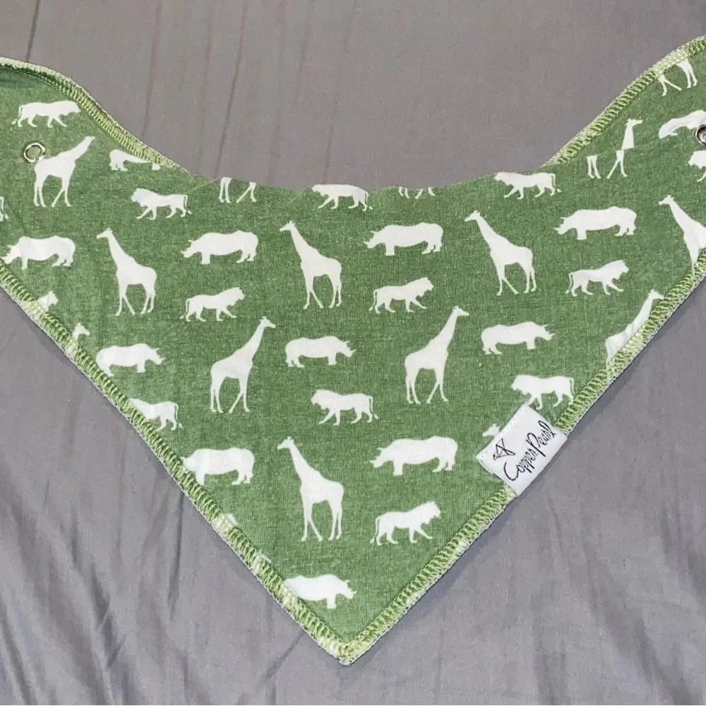 Copper Pearl Baby Bandana Bib, 2 pack, 100% Cotton